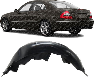 Rear Fender Liner Left Driver Side Direct Replacement Compatible With 2003-2009 Mercedes Benz E-Class MB1762110 2116901730