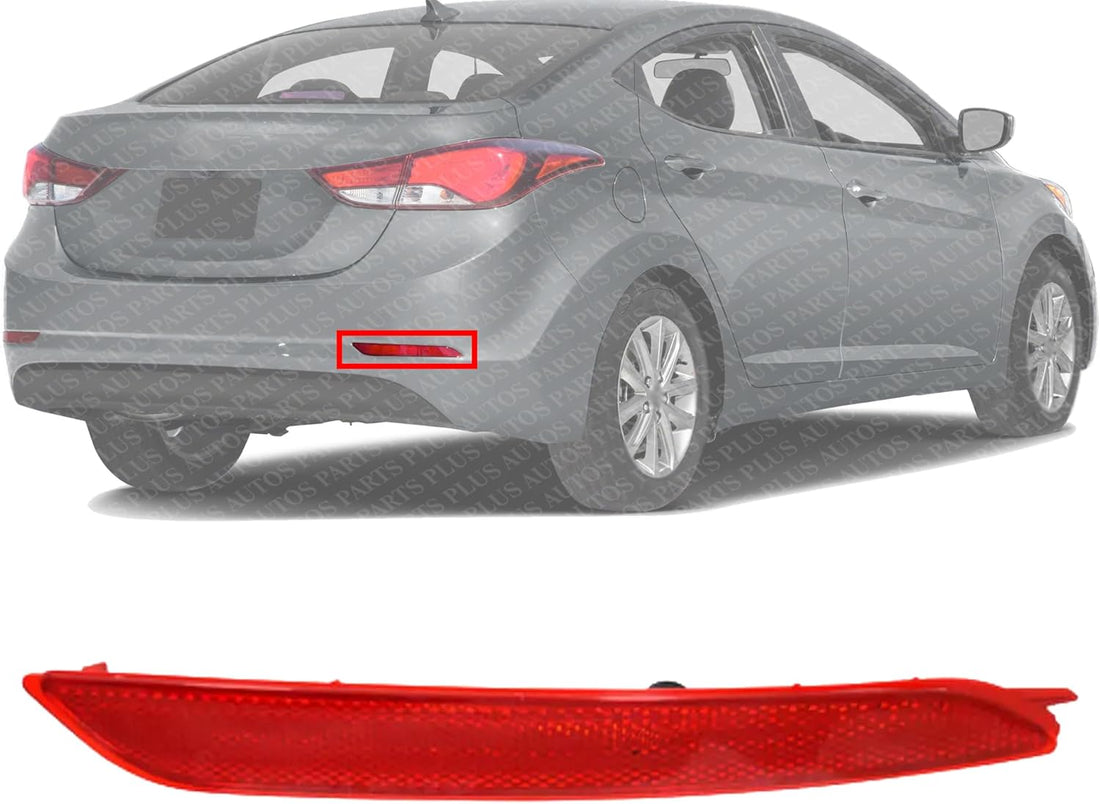 Rear Bumper Reflector Right Passenger Side Direct Replacement Compatible With 2014-2016 Hyundai Elantra HY1185114 924063X200