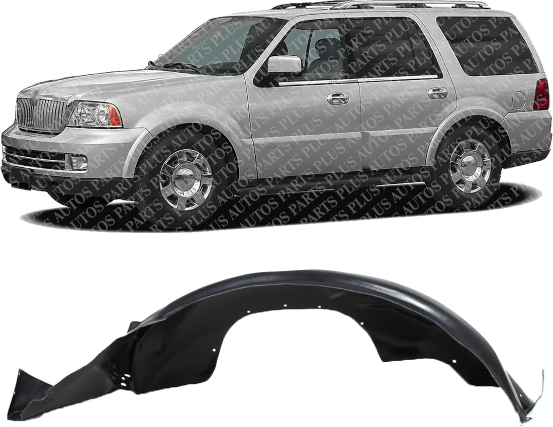 Front Fender Liner Left Driver Side Direct Replacement Compatible With 2003-2006 Lincoln Navigator FO1248124 2L7Z16103AA