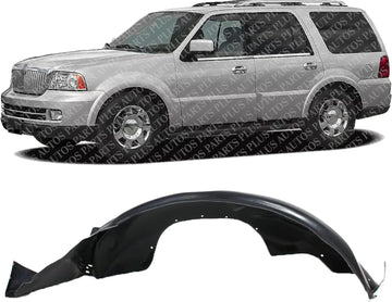 Front Fender Liner Left Driver Side Direct Replacement Compatible With 2003-2006 Lincoln Navigator FO1248124 2L7Z16103AA