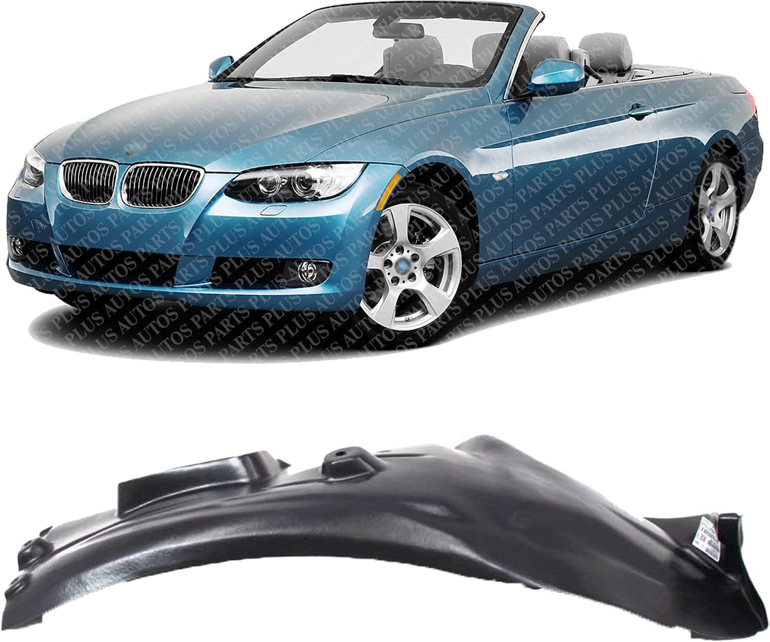 Front Fender Liner Rear Section Left Driver Side Direct Replacement Compatible With 2007-2013 BMW 3-Series BM1248100 51717154411