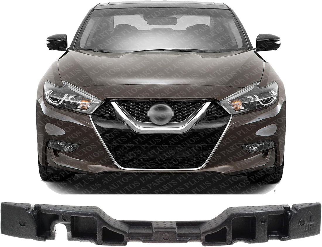 Front Bumper Absorber Impact Plastic Direct Replacement Compatible With 2016-2018 Nissan Maxima NI1070163 620904RA0A