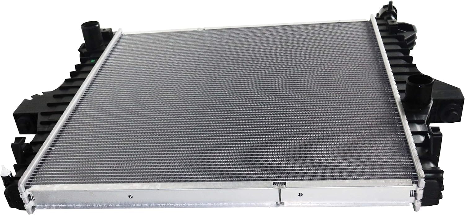 Front Radiator Aluminum Core Direct Replacement Compatible With 2003-2009 Dodge Ram 2500 3500 CH3010304 CH3010359 52028900AG 55056816AA