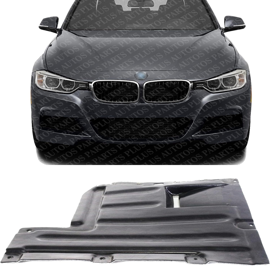 Front Engine Center Splash Shield Under Cover Plastic Direct Replacement Compatible with 2007-2013 BMW 3-Series BM1228121 51757167421