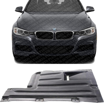 Front Engine Center Splash Shield Under Cover Plastic Direct Replacement Compatible with 2007-2013 BMW 3-Series BM1228121 51757167421