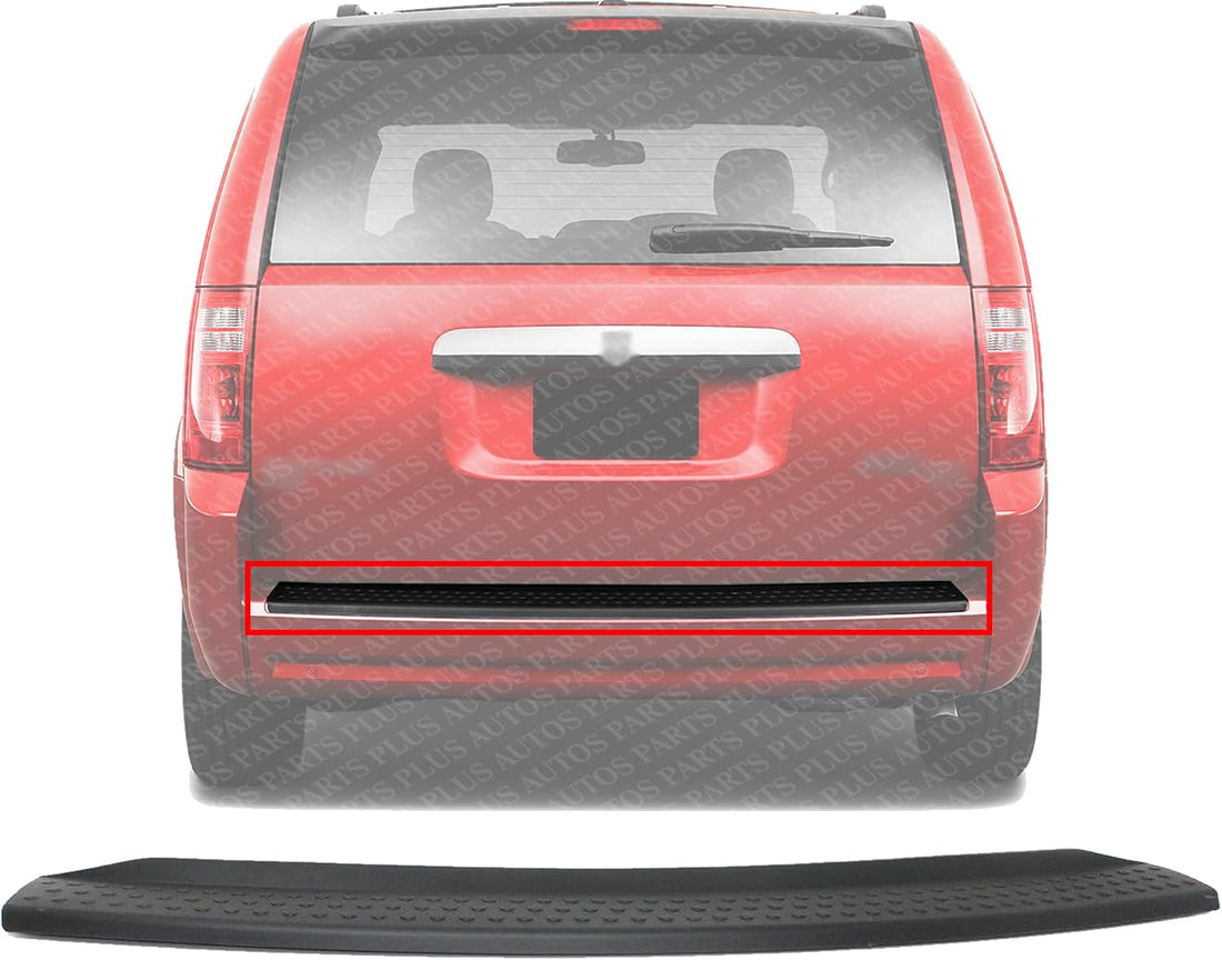 Rear Bumper Step Pad Plastic Direct Replacement Compatible With 2008-2010 Chrysler Town & Country/Dodge Grand Caravan CH1191118 5113110AC