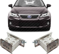Set of 2 Front Bumper Reinforcement Bracket Aluminum Left Driver & Right Passenger Side Direct Replacement Compatible with 2011-2017 Lexus CT200h LX1067105 LX1066105
