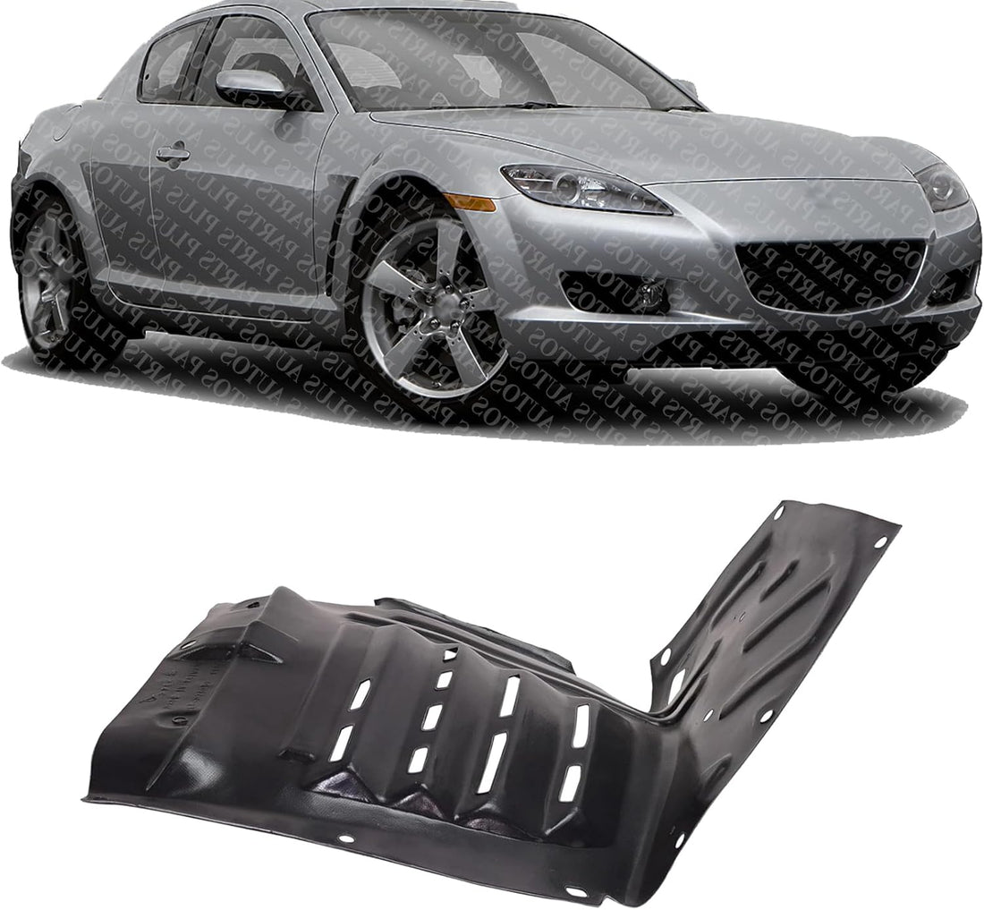 Front Section Fender Liner Right Passenger Side Direct Replacement Compatible with 2004-2008 Mazda RX-8 MA1249127 F1515613YB