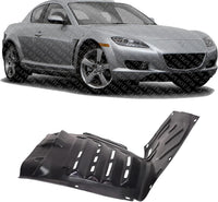 Front Section Fender Liner Right Passenger Side Direct Replacement Compatible with 2004-2008 Mazda RX-8 MA1249127 F1515613YB