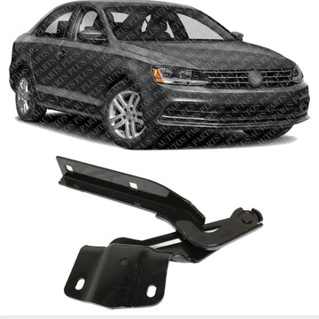 Front Hood Hinge Steel Right Passenger Side Direct Replacement Compatible With 2011-2018 Volkswagen Jetta VW1236113 5C6823302A