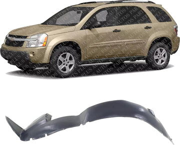 Front Fender Liner Left Driver Side Direct Replacement Compatible With 2005-2009 Chevrolet Uplander / 2005-2007 Buick Terraza GM1250108 15247659