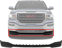 Front Bumper Lower Valance Air Deflector Textured Direct Replacement Compatible With 2016-2018 GMC Sierra 1500 GM1092251 23381985
