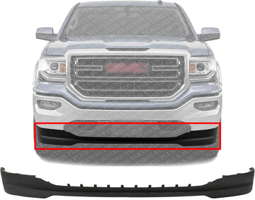 Front Bumper Lower Valance Air Deflector Textured Direct Replacement Compatible With 2016-2018 GMC Sierra 1500 GM1092251 23381985