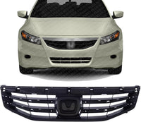 Front Grille Textured Black Shell & Insert Direct Replacement Compatible With 2011-2012 Honda Accord HO1200203 71121TA0A11