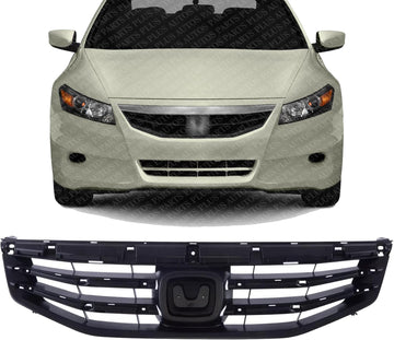 Front Grille Textured Black Shell & Insert Direct Replacement Compatible With 2011-2012 Honda Accord HO1200203 71121TA0A11