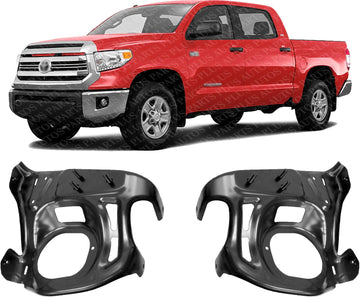 Set Of 2 Front Bumper Bracket Steel Left Driver & Right Passenger Side Direct Replacement Compatible With 2014-2021 Toyota Tundra TO1067178 TO1066178 521410C030 521420C020