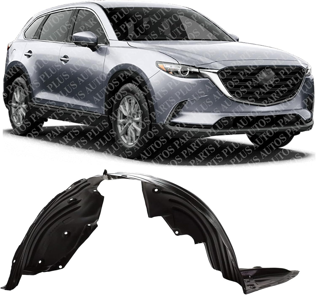 Front Fender Liner Right Passenger Side Direct Replacement Compatible With 2016-2023 Mazda CX-9 MA1249150 TK4856130B TK4856130A