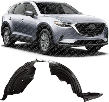 Front Fender Liner Right Passenger Side Direct Replacement Compatible With 2016-2023 Mazda CX-9 MA1249150 TK4856130B TK4856130A