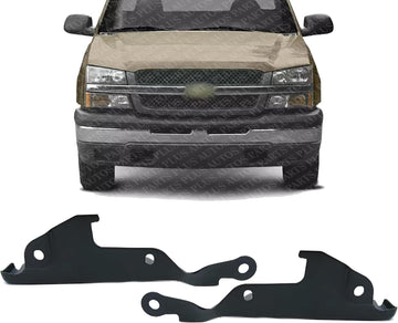 Set of 2 Front Hood Hinges Steel Right Passenger & Left Driver Side Direct Replacement Compatible with 1999-2006 Chevrolet Silverado GM1236110 GM1236109 12472770 12472769