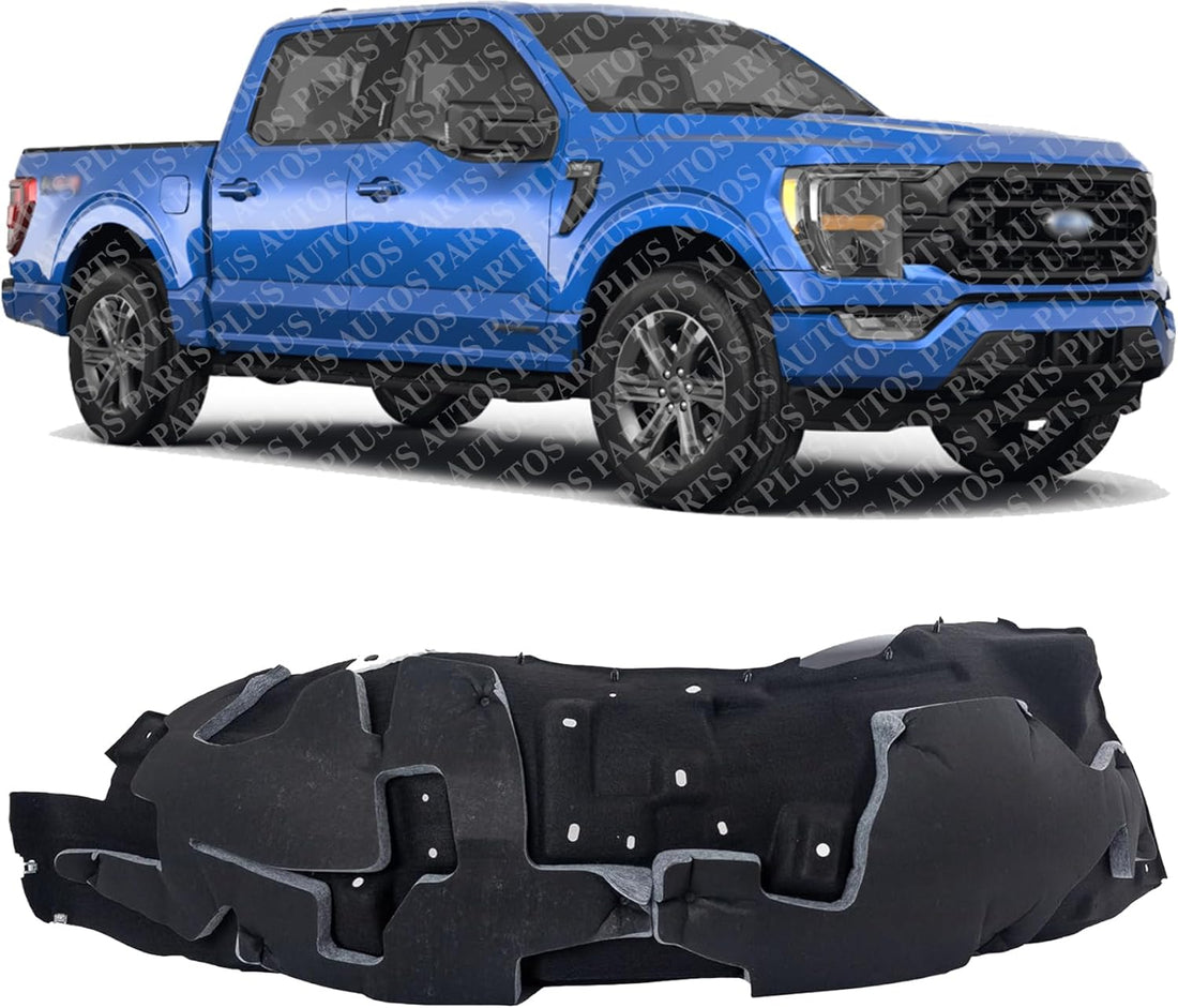 Front Fender Liner Right Passenger Side Direct Replacement Compatible With 2021-2023 Ford F-150 FO1249210 ML3Z16102D