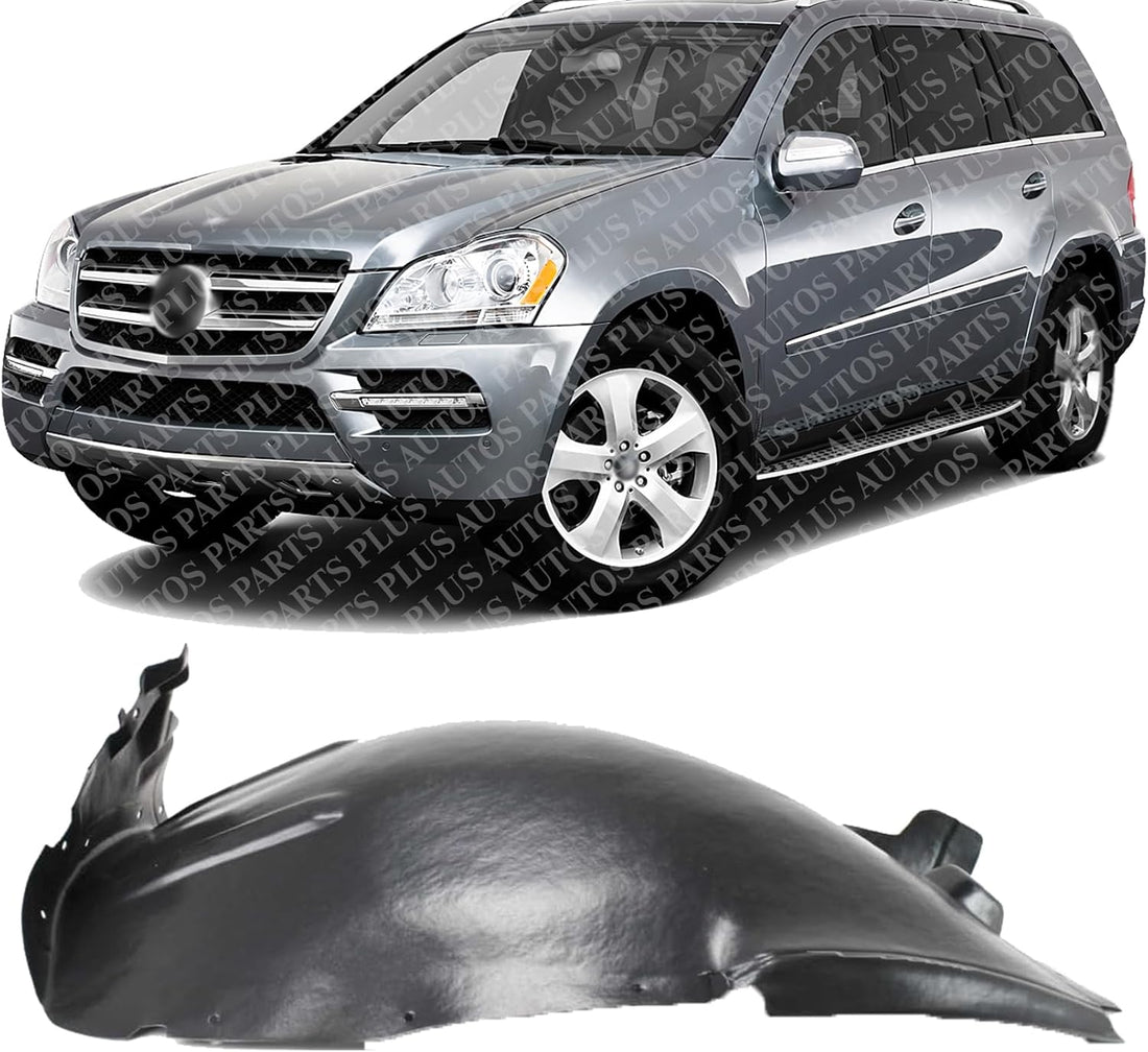 Front Section Fender Liner Left Driver Side Direct Replacement Compatible With 2007-2012 Mercedes Benz GL-Class MB1248123 1648802905