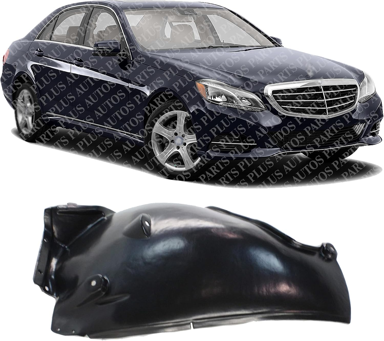 Front Fender Liner Rear Section Right Passenger Side Direct Replacement Compatible With 2006-2011 Mercedes Benz CLS-Class MB1249131 2196900630