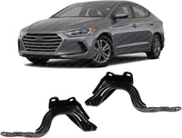 Set of 2 Front Hood Hinge Assembly Steel Left Driver & Right Passenger Side Direct Replacement Compatible with 2017-2020 Hyundai Elantra HY1236166 HY1236165 79120F2000 79110F2000