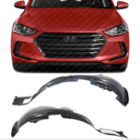 Set Of 2 Front Fender Liner Left Driver & Right Passenger Side Direct Replacement Compatible With 2017-2018 Hyundai Elantra HY1249161 HY1249159 HY1248161 86811F3000 86812F3000