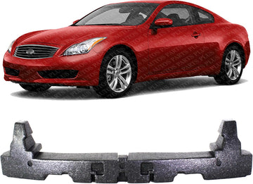 Front Bumper Impact Absorber Direct Replacement Compatible With 2008-2013 Infiniti G37 / 2014-2015 Q60 IN1070111 62090JL00A
