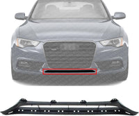 Front Center Bumper Grille Plastic Direct Replacement Compatible With 2013-2017 Audi A5 / 2012-2017 S5 T0807647A01C AU1036109