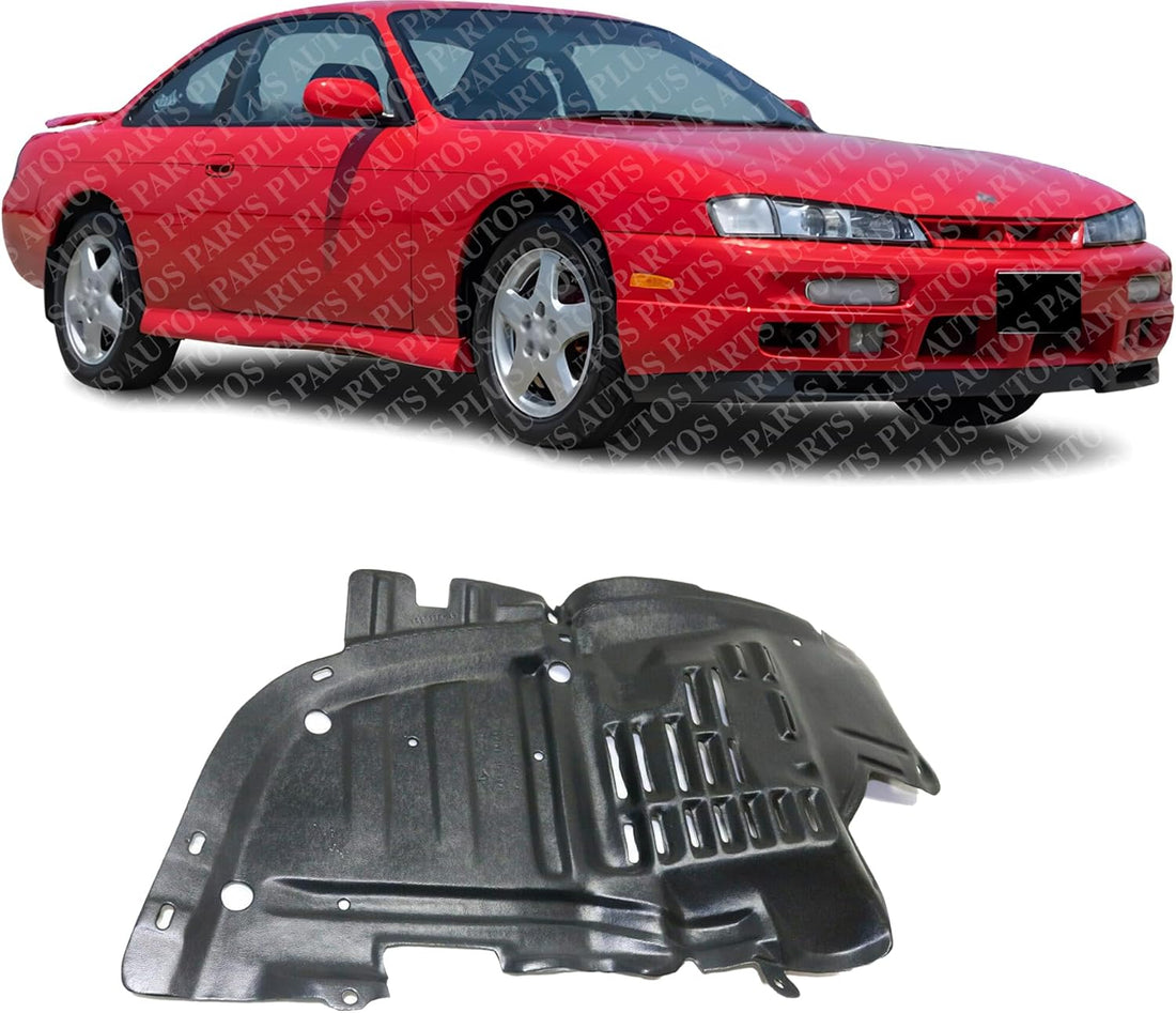 Front Section Fender Liner Right Passenger Side Direct Replacement Compatible With 1997-1998 Nissan 240SX NI1251123 6384081F00
