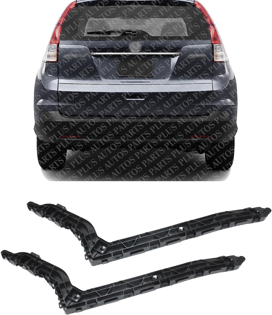 Set Of 2 Rear Bumper Bracket Left Driver & Right Passenger Side Direct Replacement Compatible With 2012-2014 Honda CR-V HO1143108 HO1142108 71593T0AA01 71598T0AA01