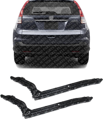 Set Of 2 Rear Bumper Bracket Left Driver & Right Passenger Side Direct Replacement Compatible With 2012-2014 Honda CR-V HO1143108 HO1142108 71593T0AA01 71598T0AA01