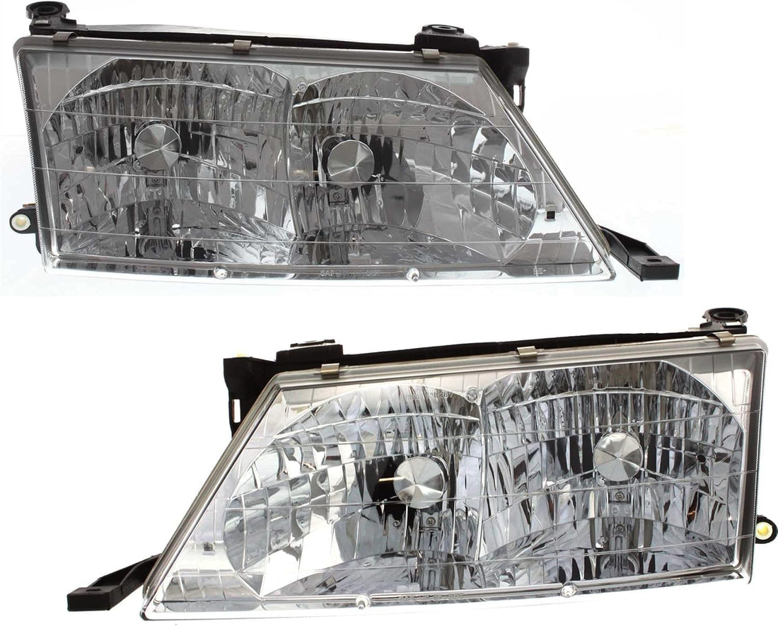 Set Of 2 Front Headlights Assembly Right Passenger & Left Driver Side Direct Replacement Compatible With 1998-1999 Toyota Avalon TO2502126 TO2503126 81150AC010 81110AC010