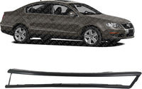 Front Bumper Molding Primed Right Passenger Side Direct Replacement Compatible With 2006-2010 Volkswagen Passat VW1059101 3C0807718CGRU