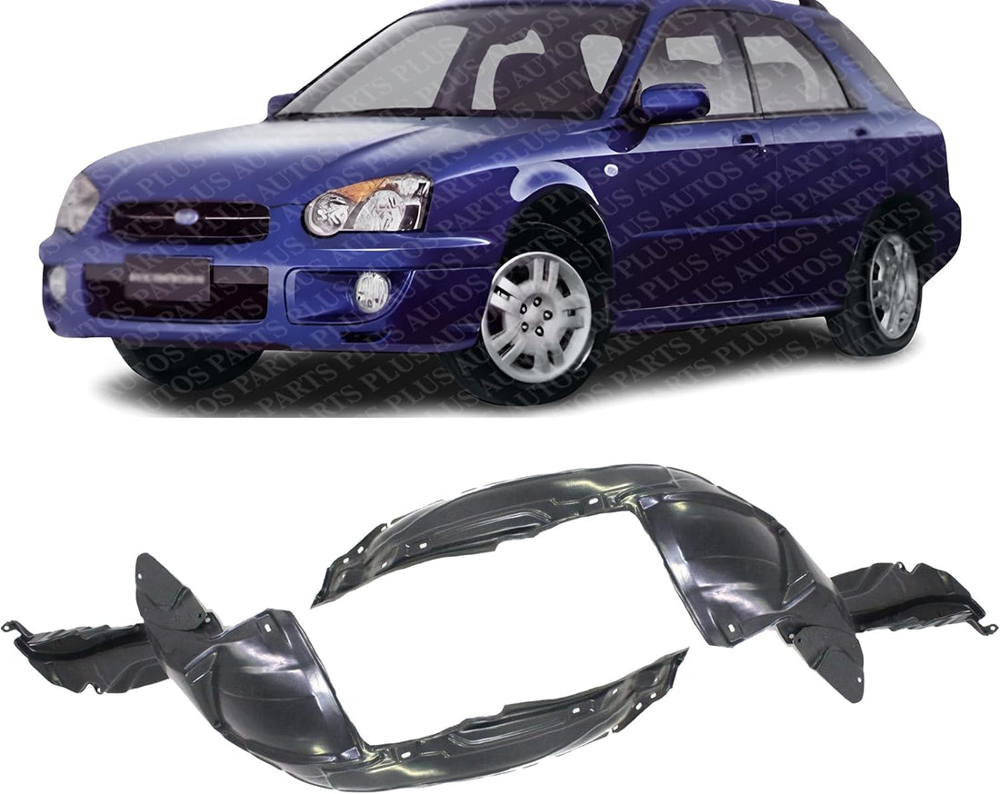 Set Of 2 Front Fender Liner Right Passenger & Left Driver Side Direct Replacement Compatible With 2004-2005 Subaru Impreza SU1250101 SU1251101 59110FE041 59110FE051
