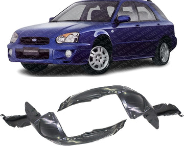 Set Of 2 Front Fender Liner Right Passenger & Left Driver Side Direct Replacement Compatible With 2004-2005 Subaru Impreza SU1250101 SU1251101 59110FE041 59110FE051