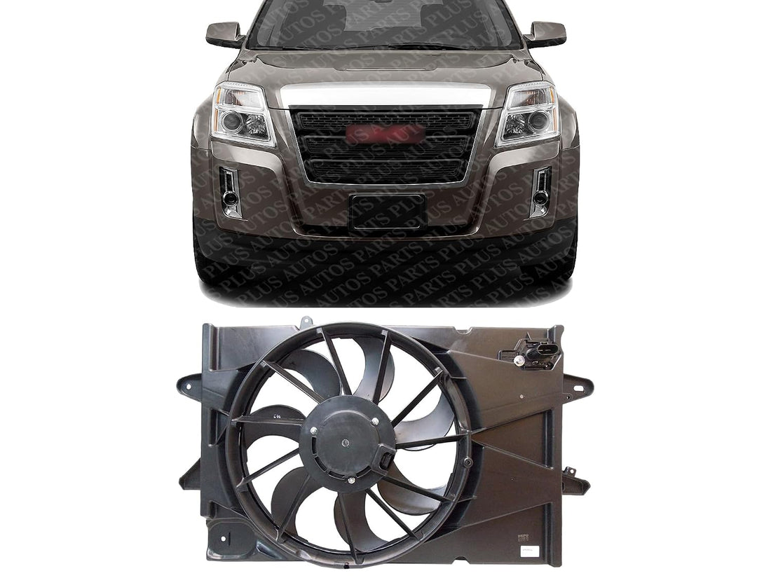 Front Radiator Fan Shroud Assembly Direct Replacement Compatible with 2010-2017 Chevrolet Equinox/GMC Terrain GM3115239 25952813-PFM