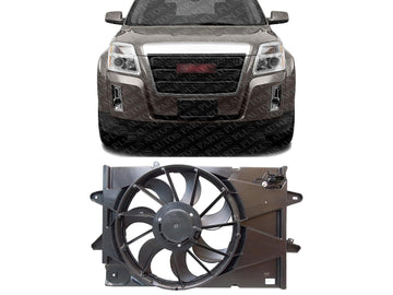 Front Radiator Fan Shroud Assembly Direct Replacement Compatible with 2010-2017 Chevrolet Equinox/GMC Terrain GM3115239 25952813-PFM