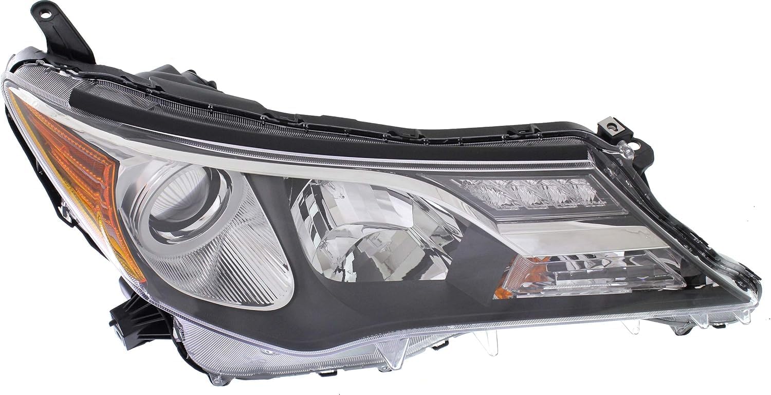 Front Head Light Assembly Right Passenger Side Direct Replacement Compatible With 2013-2015 Toyota RAV4 TO2503217 811100R042
