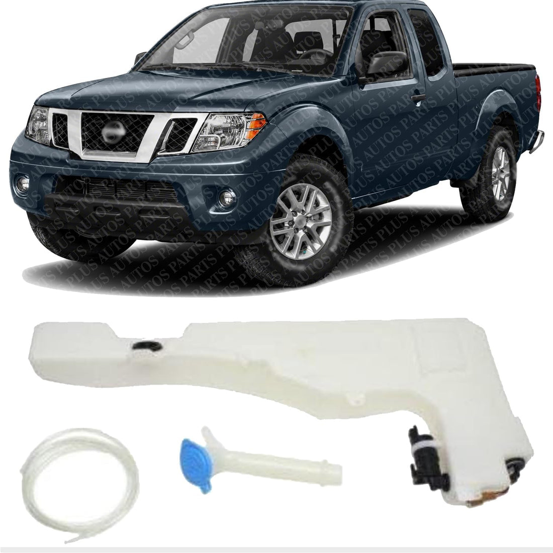 Front Washer Reservoir Assembly Direct Replacement Compatible With 2005-2021 Nissan Frontier NI1288130 28910EA800-PFM 28910ZL40B