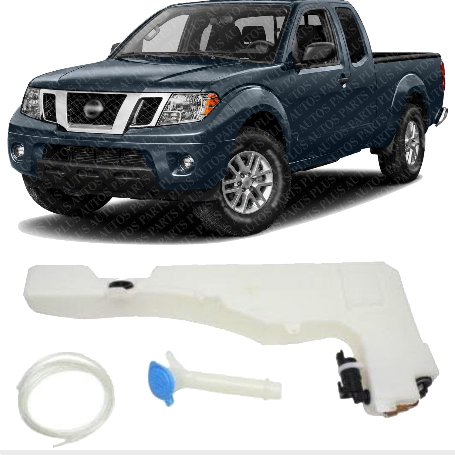 Front Washer Reservoir Assembly Direct Replacement Compatible With 2005-2021 Nissan Frontier NI1288130 28910EA800-PFM 28910ZL40B
