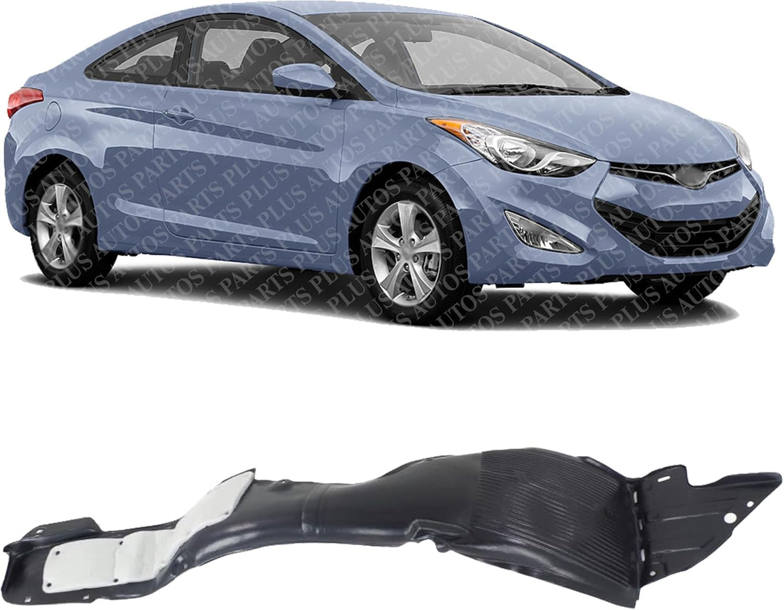 Front Fender Liner Right Passenger Side Direct Replacement Compatible with 2013-2014 Hyundai Elantra Coupe HY1249132 868123X500
