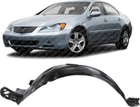 Front Fender Liner Left Driver Side Direct Replacement Compatible With 2005-2008 Acura RL AC1250100 74150SJAA00