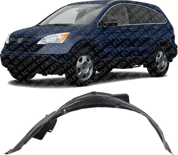 Front Fender Liner Left Driver Side Direct Replacement Compatible With 2007-2009 Honda CR-V HO1250110 74150SXSA00