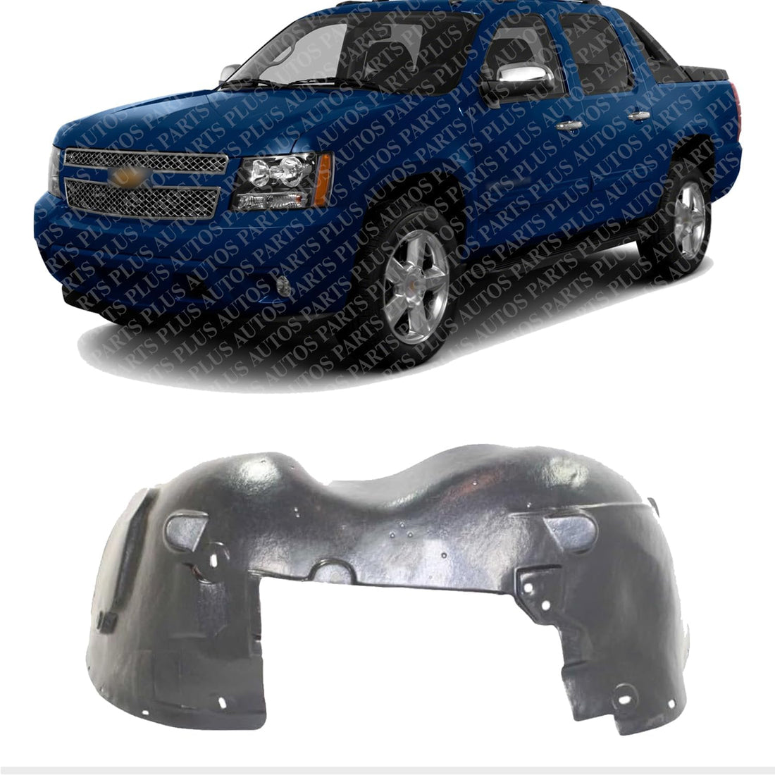 Front Fender Liner Left Driver Side Direct Replacement Compatible With 2007-2013 Chevrolet Avalanche / 2007-2014 Suburban/Tahoe GM1250123 22860083