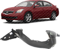 Front Fender Liner Left Driver Side Direct Replacement Compatible With 2007-2011 Nissan Altima NI1248120 63841ZX20B