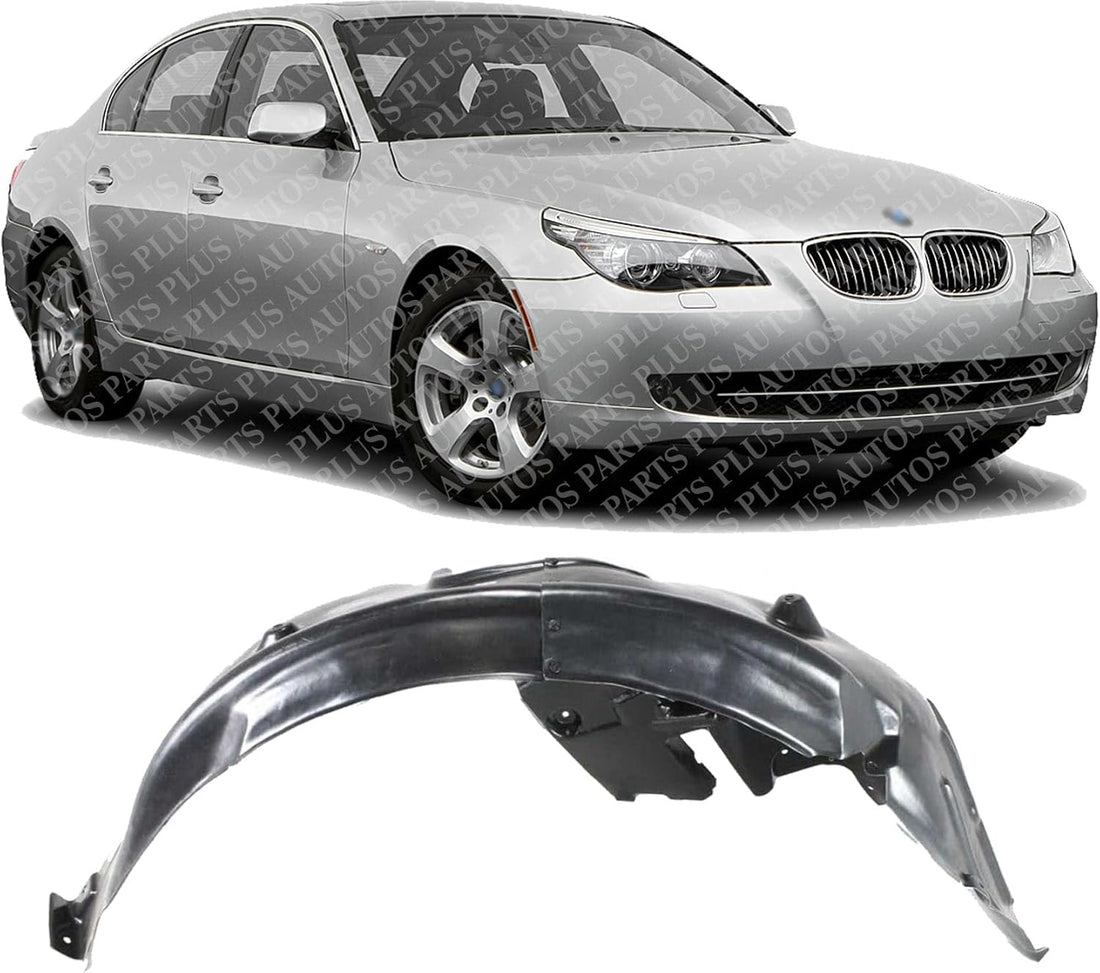 Front Section Fender Liner Right Passenger Side Direct Replacement Compatible With 2008-2010 BMW 5-Series BM1249147 51718042014