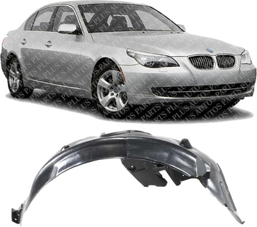 Front Section Fender Liner Right Passenger Side Direct Replacement Compatible With 2008-2010 BMW 5-Series BM1249147 51718042014