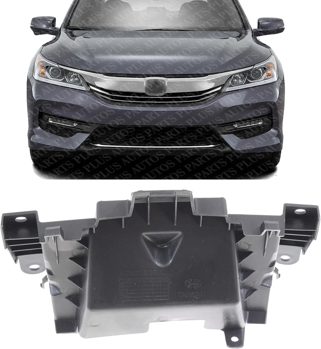 Front Grille Stay Bracket Plastic Direct Replacement Compatible With 2013-2017 Honda Accord HO1207111 71125T2AA00